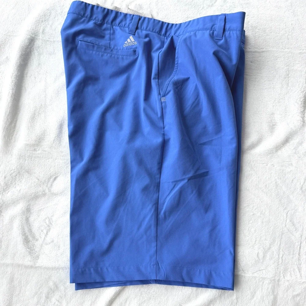Adidas Mens Blue Walking Golf Shorts Size 38 Performance Activewear Lightweight - Picture 3 of 5